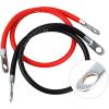 imageCartman 4AWG 18Inch Battery Inverter Cables Set 4Gauge x 18quot 1 Positive ampamp 1 Negtive for Car Truck RV Solar4 AWG 24