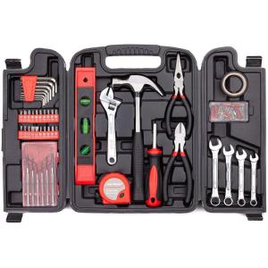 imageCARTMAN 160 Piece General Household Hand Tool Set Kit with Plastic Toolbox Electricians Tools136 PC