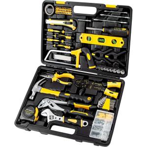 imageCARTMAN 160 Piece General Household Hand Tool Set Kit with Plastic Toolbox Electricians Tools218 PC