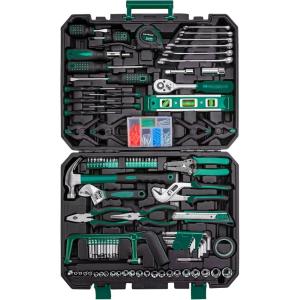 imageCARTMAN 238Piece Socket Wrench Auto Repair Tool Combination Package Mixed General Household Hand Tool Set Tool Kit with Plastic Toolbox Storage CaseGreen