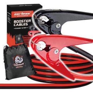 imageCARTMAN 4 Gauge 20 Feet Jumper Cables Automotive Booster Cables with Carry Bag for Car SUV and Pickup Trucks16Feet 2Gauge