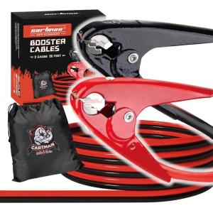 imageCARTMAN 4 Gauge 20 Feet Jumper Cables Automotive Booster Cables with Carry Bag for Car SUV and Pickup Trucks20Feet 2Gauge