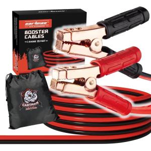 imageCARTMAN 4 Gauge 20 Feet Jumper Cables Automotive Booster Cables with Carry Bag for Car SUV and Pickup Trucks25Feet 1Gauge