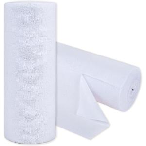 imageCARTMAN 60 Pack Microfiber Cleaning Cloth Reusable Tear Away Towels Roll 12quotx12quot MultiPurpose Microfiber Towels Lint Free Absorbent Cleaning Rags for Kitchen Car Glass White30pk White