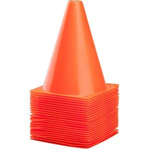 imageCARTMAN Plastic Training Cones Set of 1224 Pack 9quot or 1224 Pack 7quot or 1224 Pack Disc Cone Agility Soccer Cones Indoor Outdoor and Festive Events Field Marker Agility Cones7 24pk