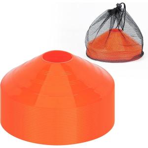 imageCARTMAN Plastic Training Cones Set of 1224 Pack 9quot or 1224 Pack 7quot or 1224 Pack Disc Cone Agility Soccer Cones Indoor Outdoor and Festive Events Field Marker Agility ConesDisc 24pk