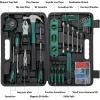 imageCARTMAN 152Piece Basic Household Hand Tool Setwith Toolbox Storage Case All Purpose Home Tool Kit Includes Essential Tools for Office College Repairs OrangeGreen