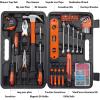 imageCARTMAN 152Piece Basic Household Hand Tool Setwith Toolbox Storage Case All Purpose Home Tool Kit Includes Essential Tools for Office College Repairs OrangeOrange