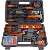 imageCARTMAN 152Piece Basic Household Hand Tool Setwith Toolbox Storage Case All Purpose Home Tool Kit Includes Essential Tools for Office College Repairs OrangeOrange