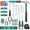 imageCARTMAN 152Piece Basic Household Hand Tool Setwith Toolbox Storage Case All Purpose Home Tool Kit Includes Essential Tools for Office College Repairs OrangeGreen
