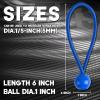 imageCartman 30 Pack 6 Inch Ball Bungee Cords Canopy Ties with Elastic String for Canopy Tarp Straps Tent Pure GreenBlue