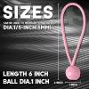 imageCartman 30 Pack 6 Inch Ball Bungee Cords Canopy Ties with Elastic String for Canopy Tarp Straps Tent Pure GreenPink