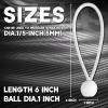 imageCartman 30 Pack 6 Inch Ball Bungee Cords Canopy Ties with Elastic String for Canopy Tarp Straps Tent Pure GreenWhite