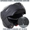 imageDOT Approved Full Face Motorcycle Helmet with Flip Up Dual Visor Full Face Motorcycle Helmet with Flip Up Dual VisorLarge