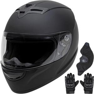 imageCartman Full Face Motorbike Helmet  DOT Certified for Racing ampamp Street Bikes Adult Visor Helmet with Aerodynamic DesignMedium