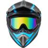 imageCARTMAN Adult Dirt Bike Helmets Motocross ATV Dirtbike Offroad Full Face Motorcycle Helmet DOT Approved Matte Black and BlueBlue