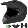 imageCARTMAN Adult Dirt Bike Helmets Motocross ATV Dirtbike Offroad Full Face Motorcycle Helmet DOT Approved Matte Black and BlueBlack