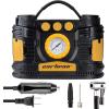 imageCARTMAN Warning Triangle DOT Approved and Portable 12V DC 110V AC Air Compressor Pump for Roadside Emergency