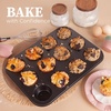 image:imageCARTMAN 2 Pack Muffin Pans with 200 Cupcake Liners Nonstick 12Cup Muffin Tins Carbon Steel Cupcake Pans for Baking Muffins Egg Bites Brownies amp More1 x 12Cup  200 Liners