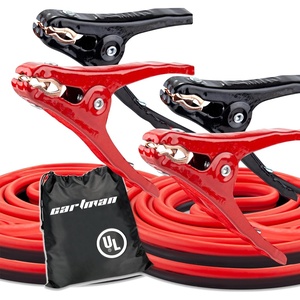 image:imageCARTMAN 2PK 10 Gauge 12 Feet Jumper Cables UL Listed Heavy Duty Booster Cables with Carry Bag