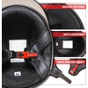 image:imageCARTMAN Matte Black Half Helmet Medium DOT Approved Scooter ATV UTV  Matte black half helmet AdultTeen DOT ABS vented weatherproof adjustable Gogglesgloves Street dirt snowLarge