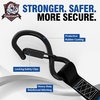 image:imageCARTMAN 2 Pack Retractable Ratchet Tie Down Straps 1 x 115 1500 lb  Auto Self Retracting Secure Soft Loops amp Storage Bag for Motorcycle ATV UTV Truck Trailer Kayak Furniture amp Cargo